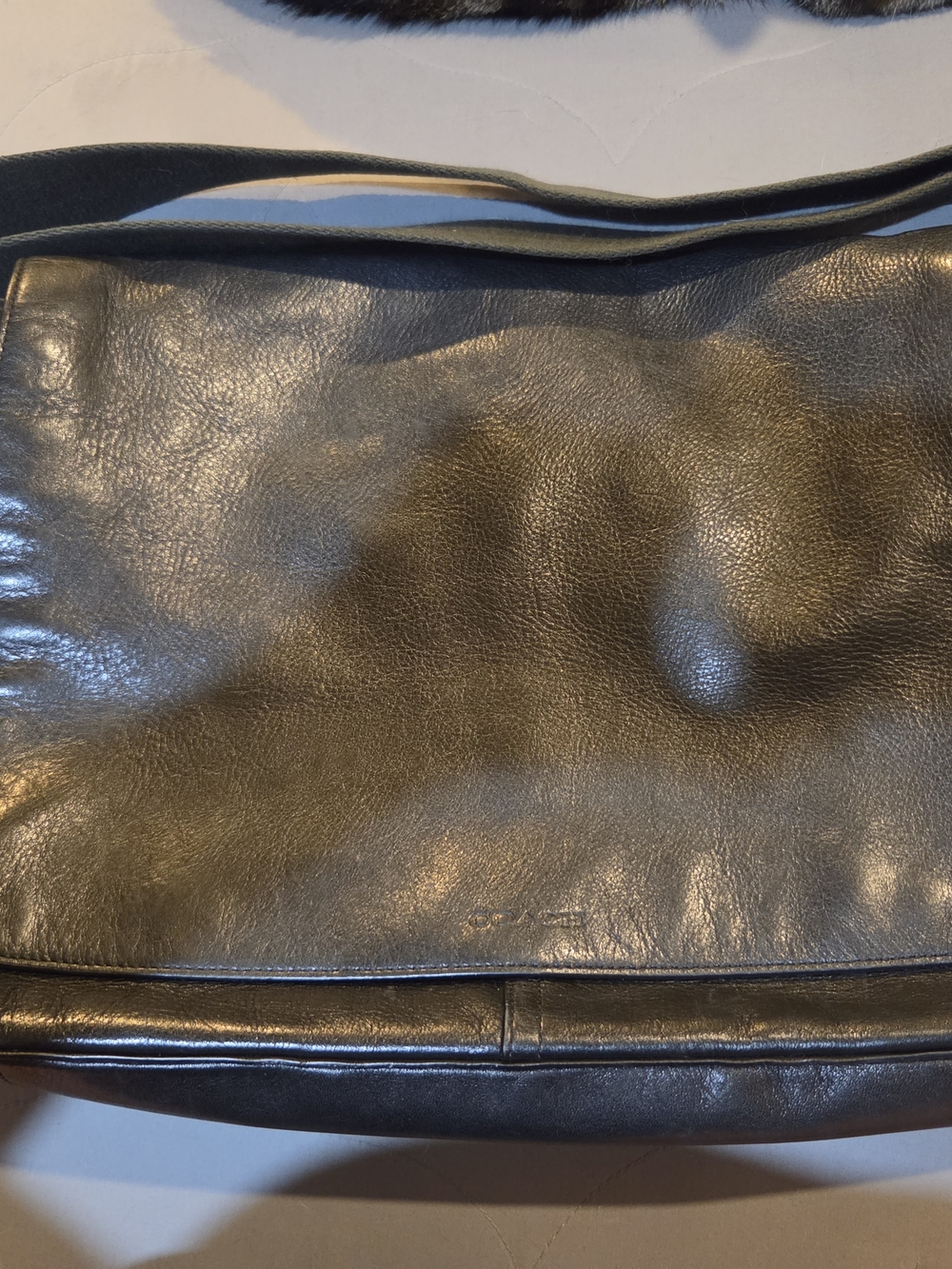 Coach Bleecker Legacy Leather Courier Bag